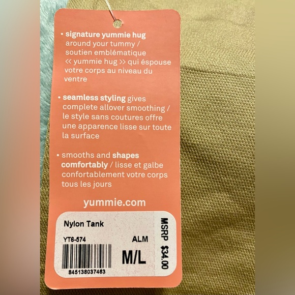 Yummie by Heather Thomson Seamless Shapewear Nylon Tank NWT - Picture 3 of 4